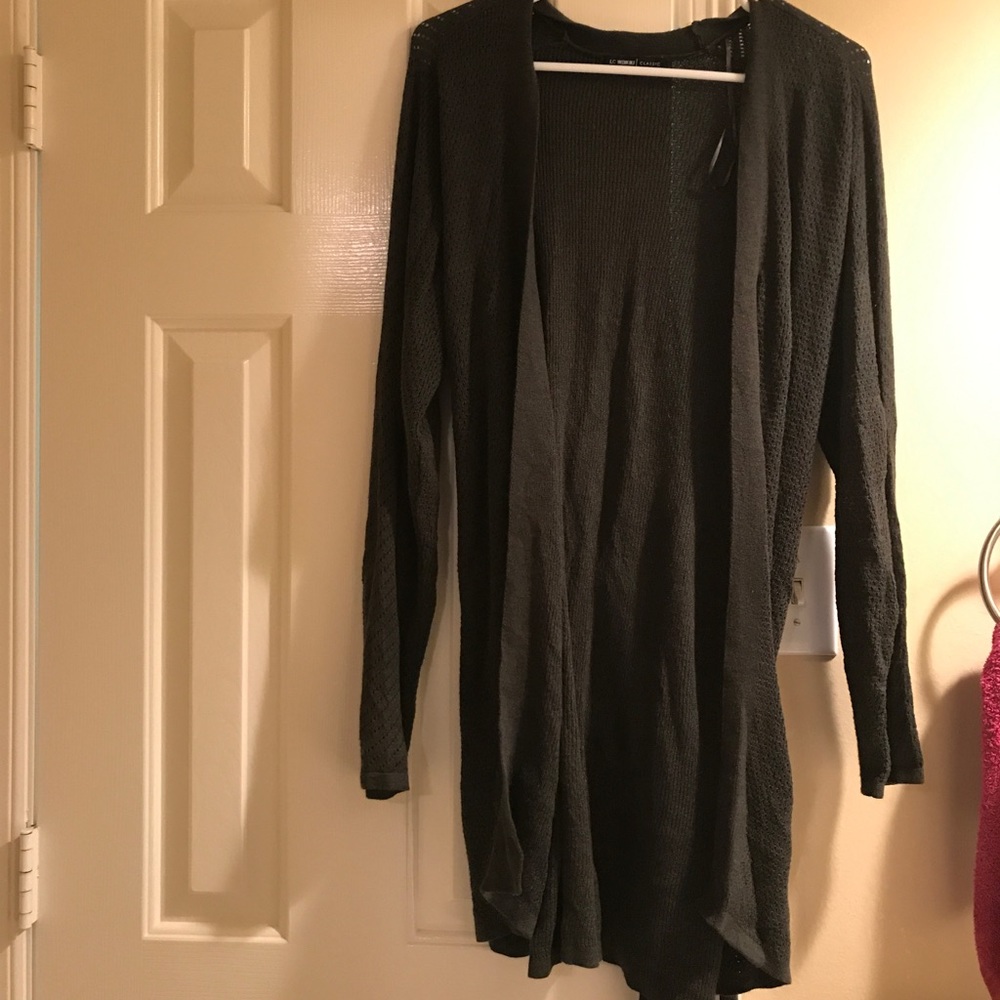Dark Forest Green Cardigan